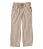 Women's Lakewashed Pull-on Chinos, Mid-Rise Wide-Leg Crop - US 8001