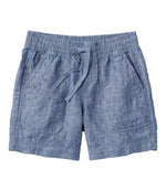 Women's Premium Washable Linen Shorts, Mid-Rise 6" - US 7671