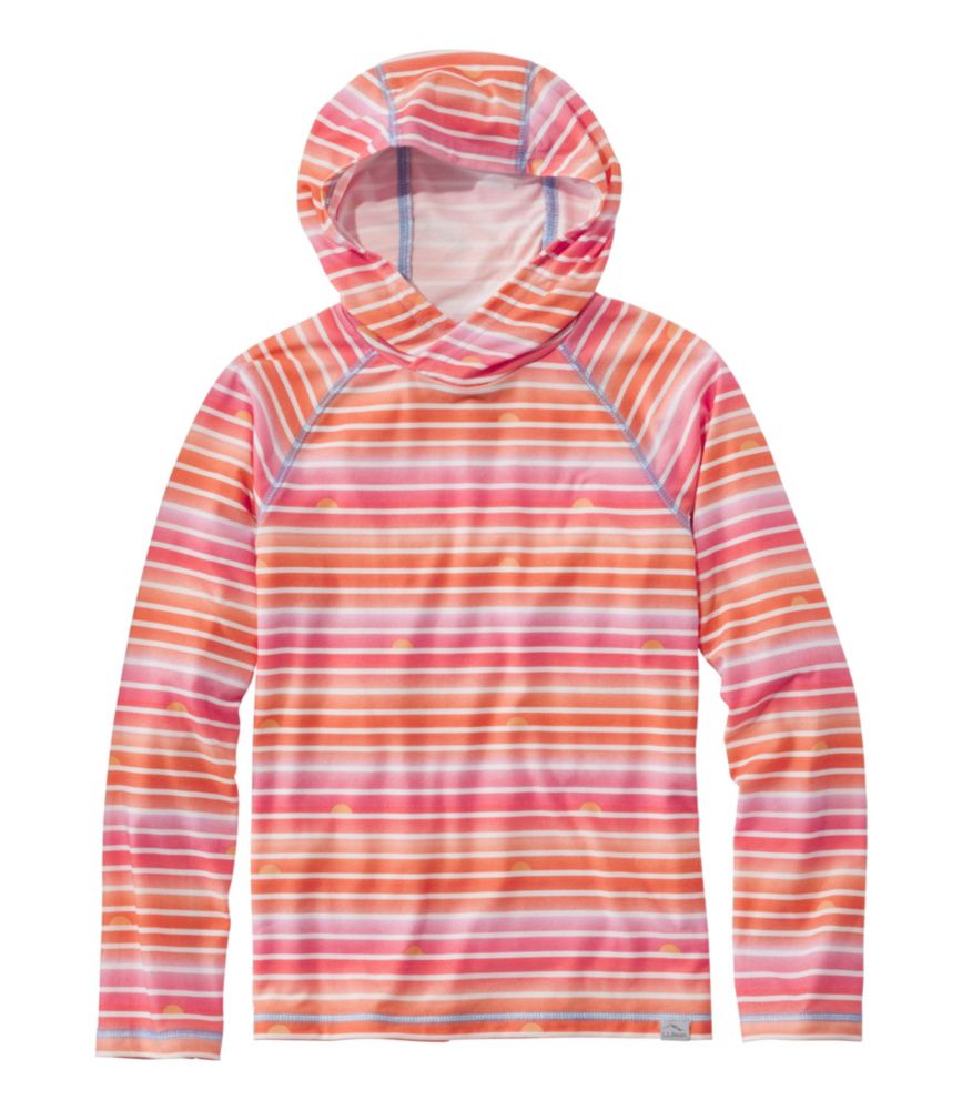 Kids' Everyday SunSmart® Hooded Tee, Long-Sleeve Stripe - US 8253