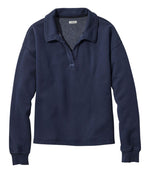 Women's Sunwashed Sweats, Splitneck Polo - US 6743