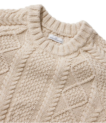 Women's Signature Cotton Fisherman Sweater, Crewneck - US 9157