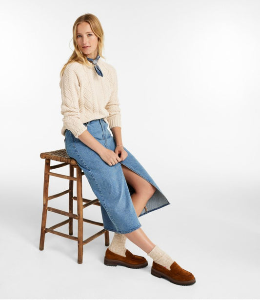Women's Signature Heritage Denim Midi Skirt - US 5814