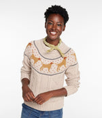 Women's Signature Cotton Fisherman Sweater, Crewneck Novelty - US 1930