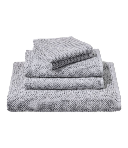 Organic Textured Cotton Towel, Marled - US 3637