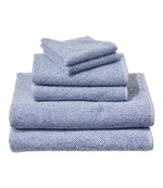 Organic Textured Cotton Towel Set, Marled - US 8656