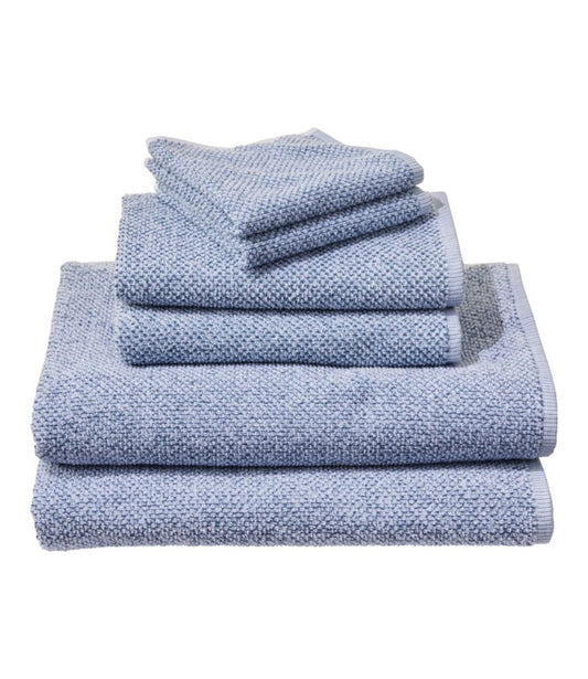 Organic Textured Cotton Towel Set, Marled - US 8656