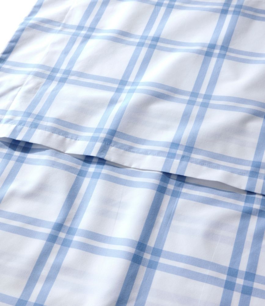 280-Thread-Count Pima Cotton Percale Comforter Cover Collection, Windowpane - US 8753