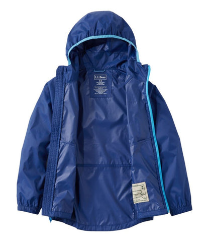 Kids' Wind and Rain Jacket, Reflective Zipper - US 0880