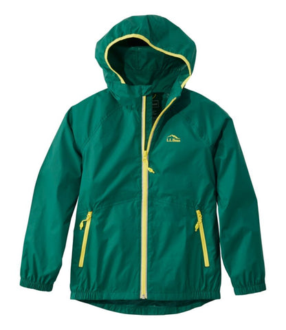 Kids' Wind and Rain Jacket, Reflective Zipper - US 4997