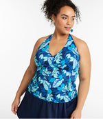 Women's BeanSport Swimwear, Halter Tankini Top Print - US 8553