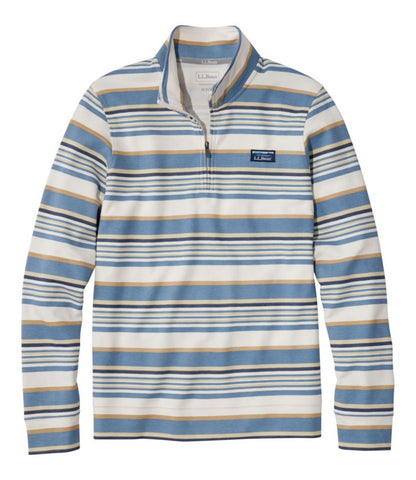 Men's Comfort Stretch Performance® Piqué, Quarter-Zip Pullover, Stripe - US 6242