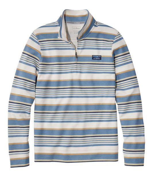 Men's Comfort Stretch Performance® Piqué, Quarter-Zip Pullover, Stripe - US 6242