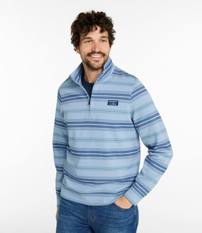 Men's Comfort Stretch Performance® Piqué, Quarter-Zip Pullover, Stripe - US 0816