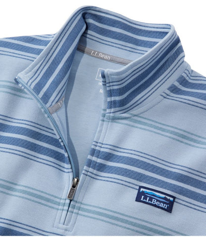 Men's Comfort Stretch Performance® Piqué, Quarter-Zip Pullover, Stripe - US 0816