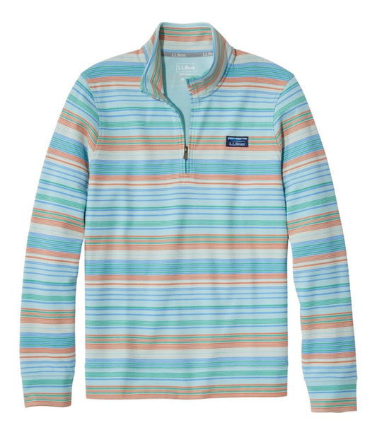 Men's Comfort Stretch Performance® Piqué, Quarter-Zip Pullover, Stripe - US 3279