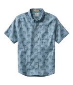 Men's Stonecoast Hemp Shirt, Short-Sleeve, Slightly Fitted Untucked Fit, Print - US 3898