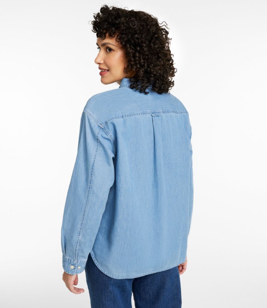 Women's L.L.Bean Denim Boyfriend Shirt - US 6177