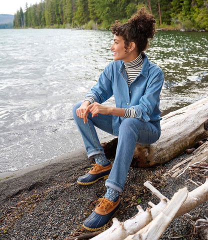 Women's L.L.Bean Denim Boyfriend Shirt - US 6177