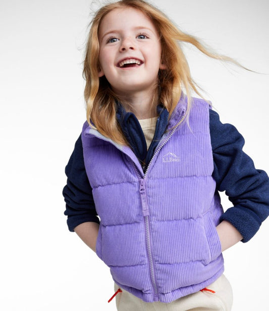 Kids' Bean's Down Corduroy Vest - US 6435