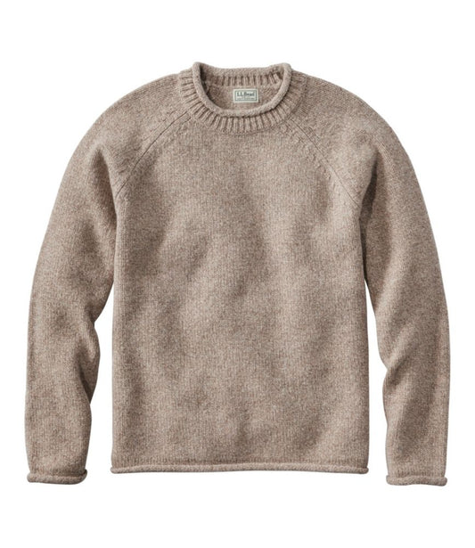Men's Bean's Classic Ragg Wool Sweater, Rollneck - US 1866