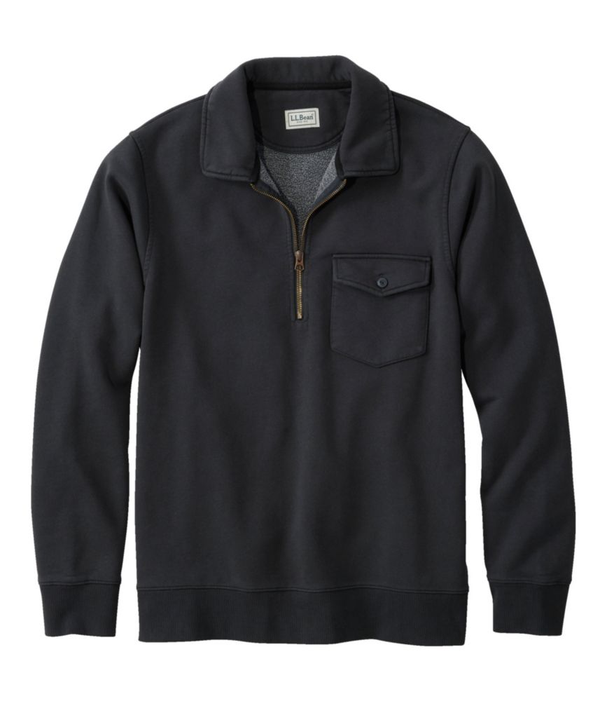 Men's Sunwashed Sweatshirt, Quarter-Zip Polo, Long-Sleeve - US 8780