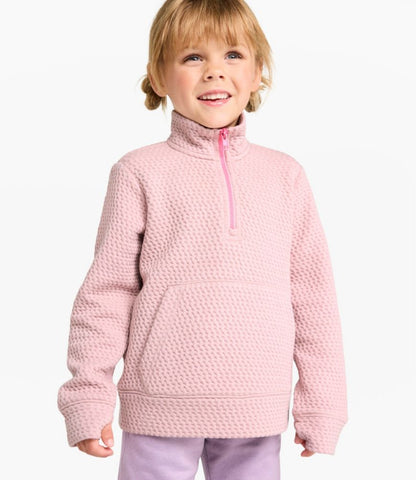 Kids' Ridgeknit Pullover, Glow-in-the-Dark Quarter-Zip - US 1409