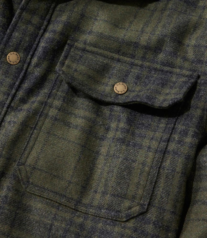 Men's Maine Guide Lightweight Lined Wool Field Shirt, Plaid - US 3276
