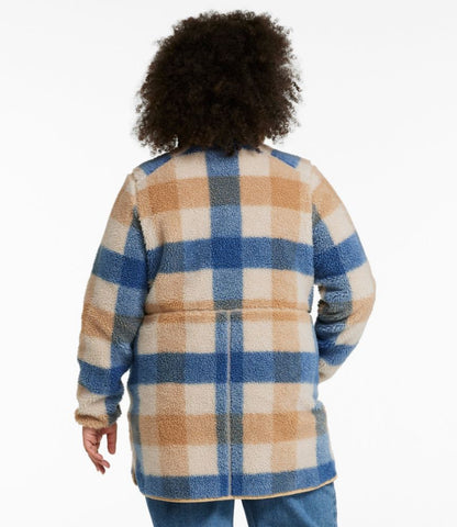 Women's Bean's Sherpa Fleece Coat, Print - US 0869
