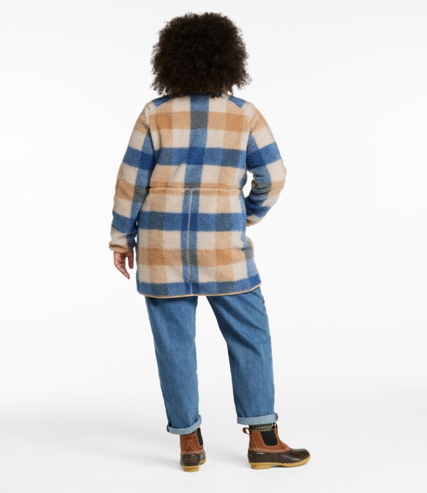 Women's Bean's Sherpa Fleece Coat, Print - US 0869