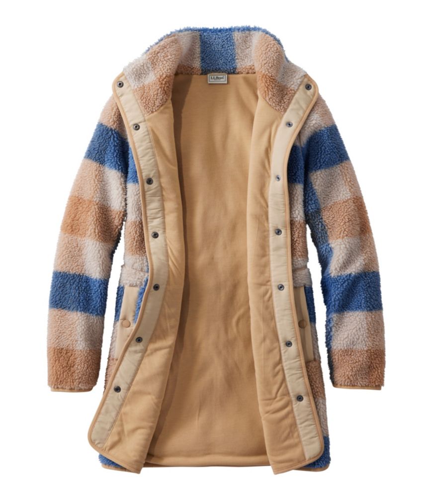 Women's Bean's Sherpa Fleece Coat, Print - US 0869