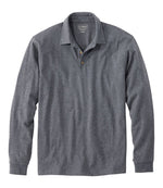 Men's Carefree Unshrinkable Polo, Long-Sleeve, Without Pocket - US 0937