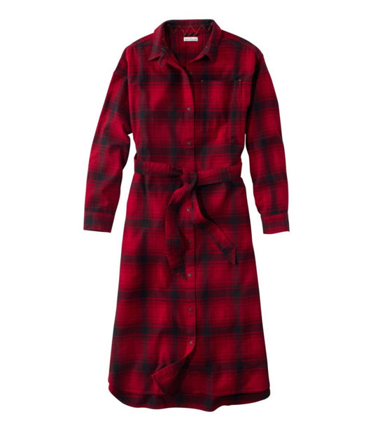 Women's Signature Camp Flannel Midi Dress - US 3788