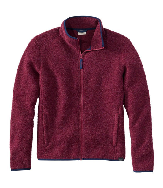 Men's All Season Wool Fleece Full-Zip Sweater - US 5386