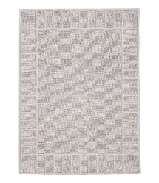 Organic Cotton Textured Bordered Bath Mat - US 6596