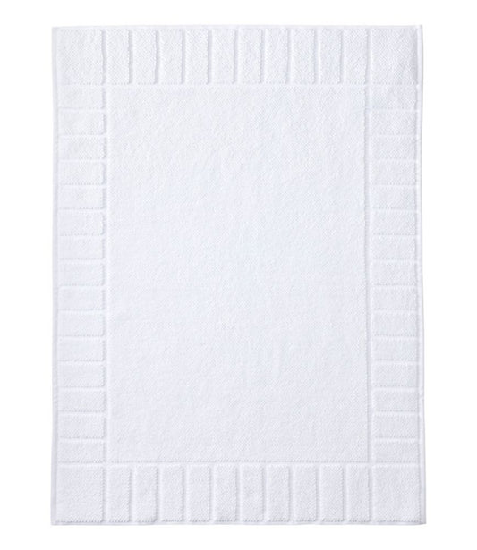 Organic Cotton Textured Bordered Bath Mat - US 9855