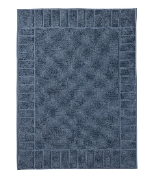 Organic Cotton Textured Bordered Bath Mat - US 8076
