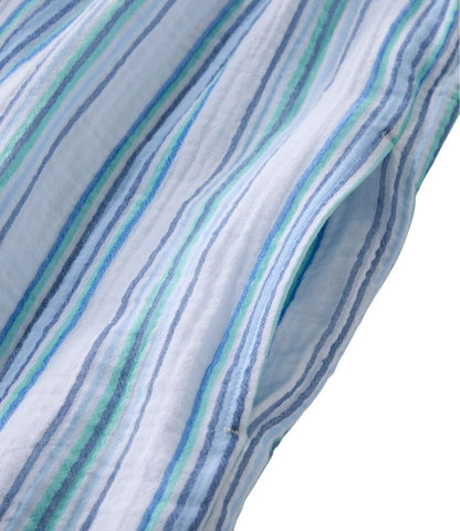Women's Cloud Gauze Short-Sleeve Shift Dress, Stripe - US 1094