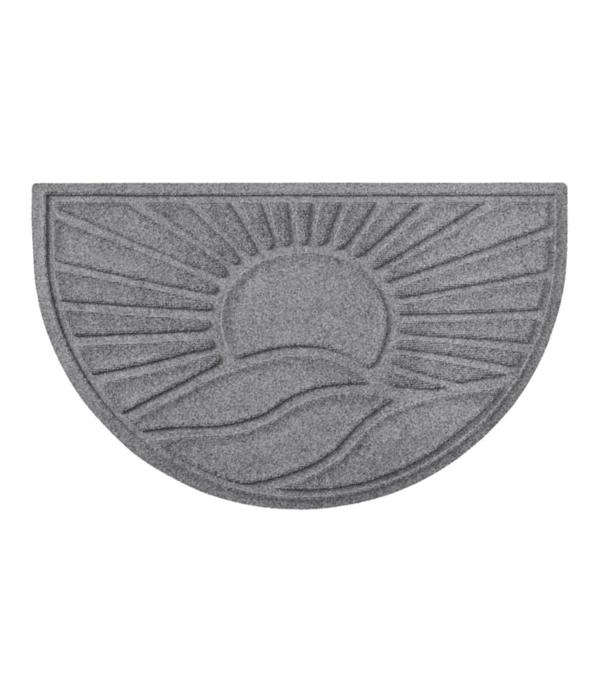 Everyspace Recycled Waterhog Doormat, Half Round, Sunrise - US 6873