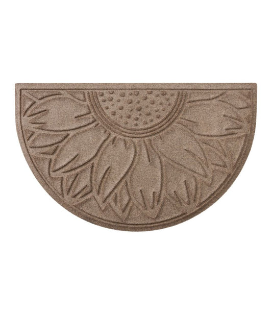 Everyspace Recycled Waterhog Doormat, Half Round, Sunflower - US 3871