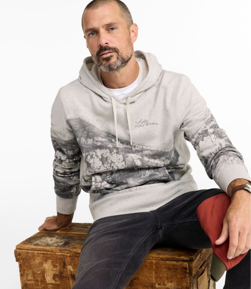 Men's Signature Camp Hoodie Sweatshirt, Print - US 5166