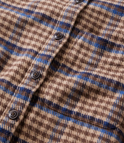 Women's Signature 1933 Collarless Chamois Tunic, Plaid - US 4773
