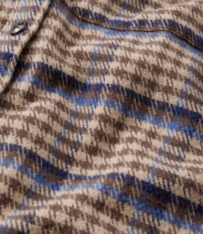 Women's Signature 1933 Collarless Chamois Tunic, Plaid - US 4773