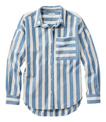 Women's Signature Premium Essential Poplin Shirt, Long-Sleeve Novelty Stripe - US 7577