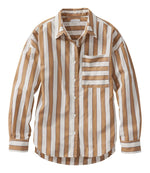 Women's Signature Premium Essential Poplin Shirt, Long-Sleeve Novelty Stripe - US 1701
