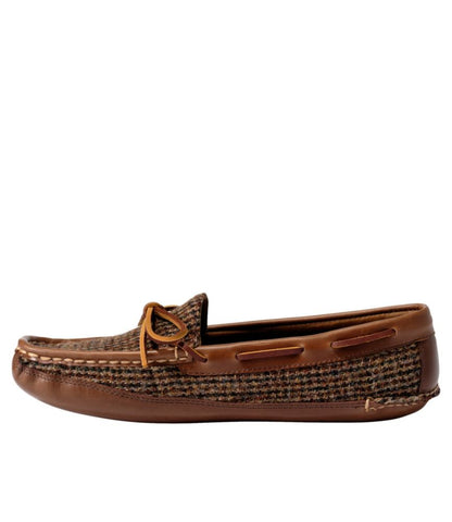 Men's Double Sole Slippers, Harris Tweed - US 9123