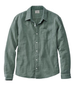 Men's Cloud Gauze Shirt, Long-Sleeve, Slightly Fitted Untucked Fit - US 0717
