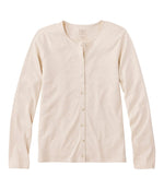 Women's Pima Cotton Tee, Long-Sleeve Crewneck Cardigan - US 0826