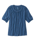 Women's Camden Hills Tee, Elbow-Sleeve Button-Front Shirt - US 8715