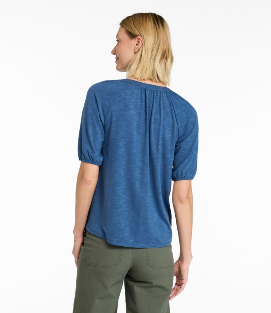 Women's Camden Hills Tee, Elbow-Sleeve Button-Front Shirt - US 8715