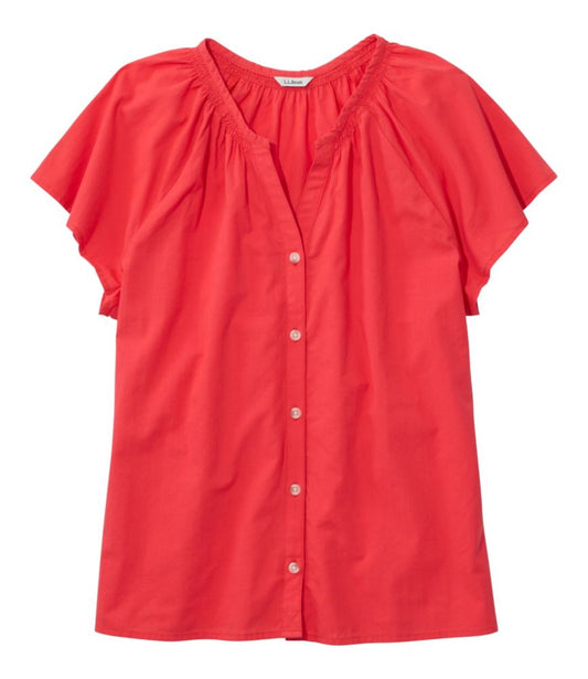 Women's Whisperweight Poplin Shirt, Short-Sleeve - US 3289